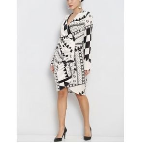 Ecru Asymmetric Velvety lined dress